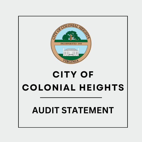 City Of Colonial Heights Audit Statement (Update): City Of Colonial Heights Audit Statement Update (Click HERE for details) dlvr.it/TCZzkQ