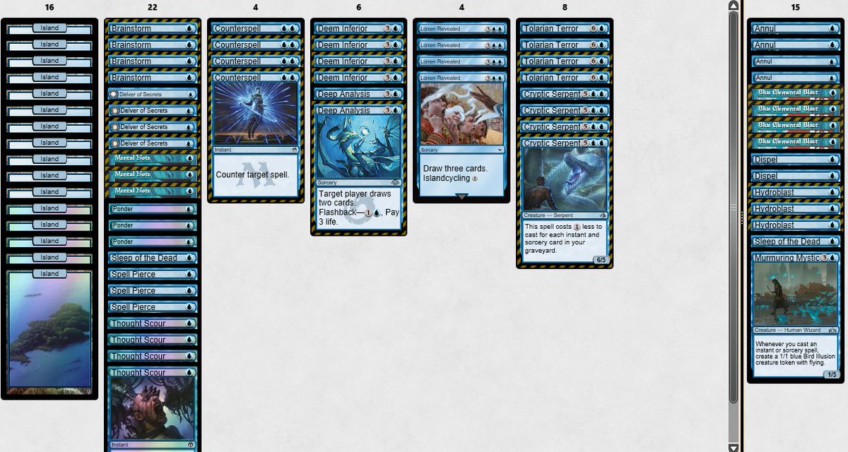 Hey friends, X is going to be suspended in Brazil and I don't know when I'll be able to post my results for you again.
So I'll post my last results before I can no longer use X😢
Yesterday I made Top8 in Modern and today Top4 in Pauper Challenge