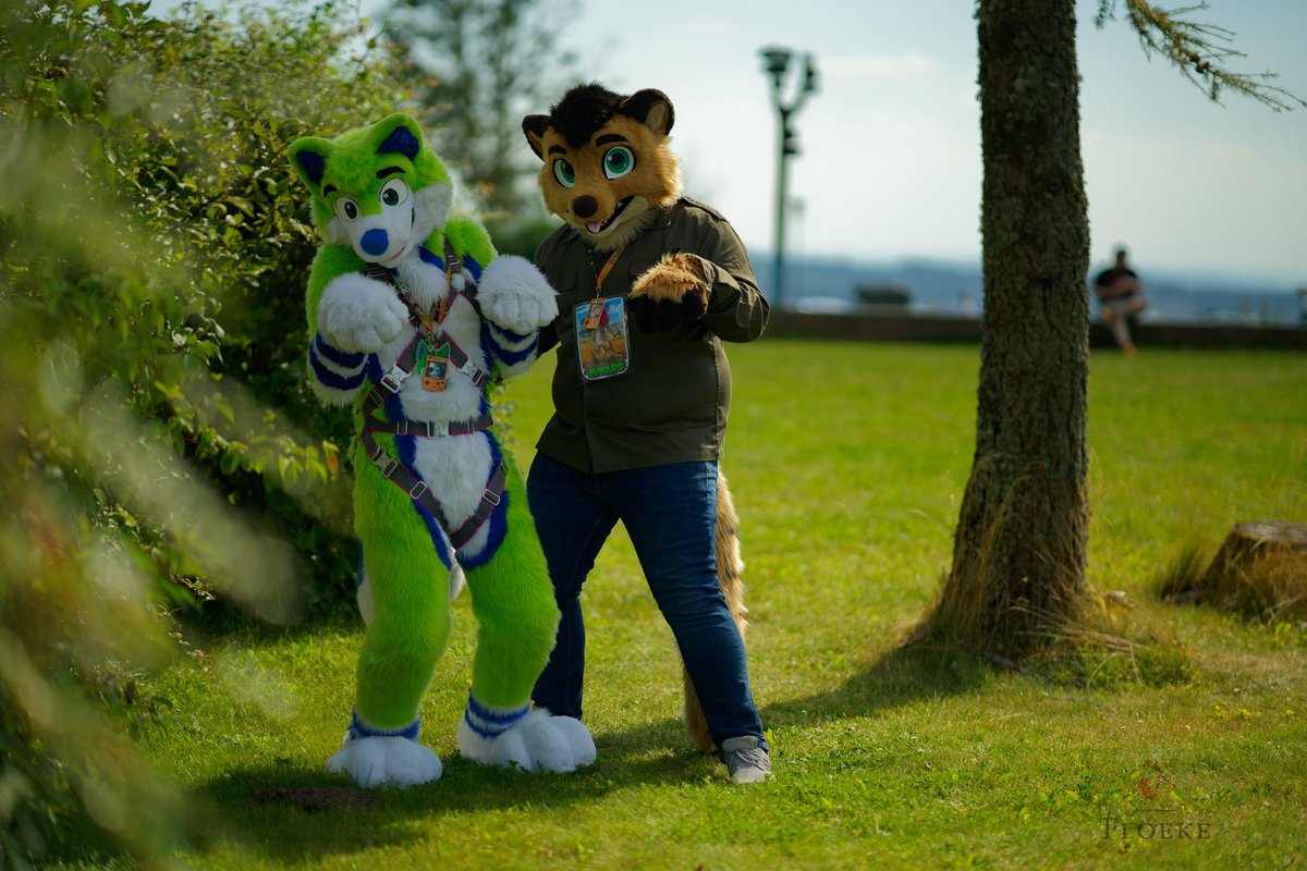 Look at us cuties! :3
#FursuitFriday #EAST12 

📸 <a href="/FloekeWusky/">Floeke</a> 
🐿️ <a href="/MrMikado99/">Mikado99</a> (Meerkat)