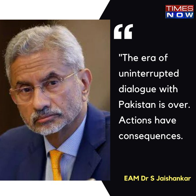 SSunilkumarm15's tweet image. 'Era Of Uninterrupted Dialogue With Pakistan Is Over': S Jaishankar  

#Pakistan #SJaishankar #TNCards