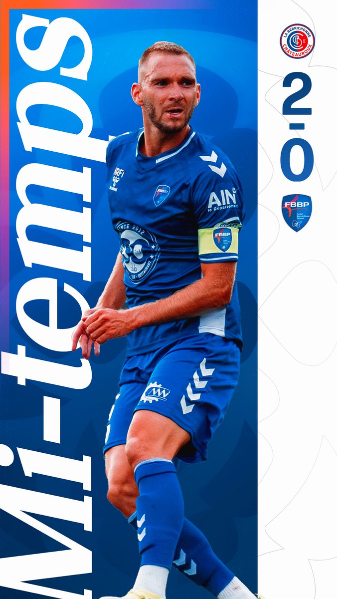 Mi temps au stade Gaston Petit sur le score de 2 à 0 pour les hommes de Chateauroux