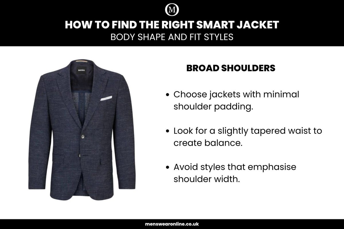 MenswearonlineU's tweet image. Achieve the perfect fit for broad shoulders with our expert guide on smart jackets. Find a blazer that balances your frame with ease! menswearonline.co.uk/find-the-right…
#Menswear #SmartJacket #BroadShoulders #StyleGuide #FashionTips #TailoredFit