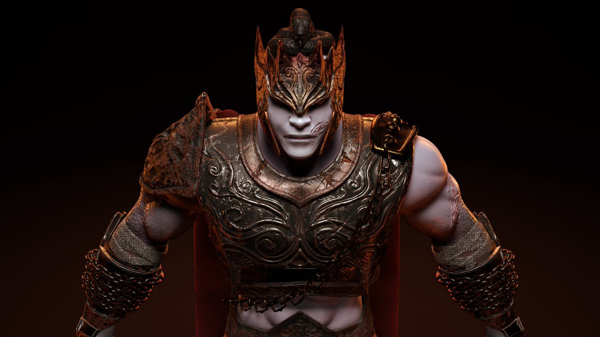 Elhamiedx's tweet photo. Last month i played DLC of The Elden ring (shadow of Erdtree) it was amazing and enjoyably, so i decided it to create a knight to my favorite boss in the entire game he's name is Messmer the Impale. https://t.co/rm3CER7ZO3