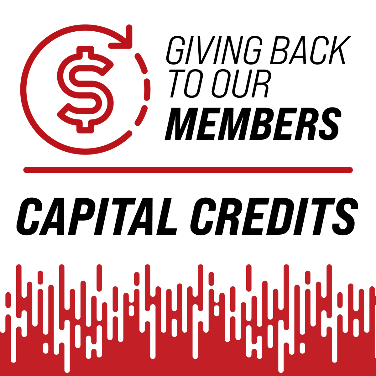 RedRiverComm's tweet photo. It's that time of year again - capital credit season! Cooperative members will see the 2023 capital credit allocation on their September bill. Returns under $300 will be a bill credit; for returns over $300, you'll receive a check by mail in early Sept. https://t.co/wVb2zZAUlI. https://t.co/oFCLlYkLpe