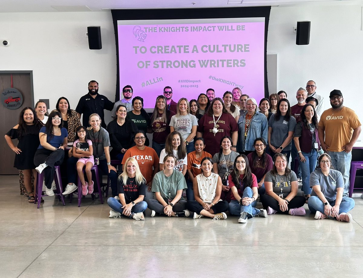 This year, our campus is dedicated to building a culture of strong writers through AVID! Together, we’ll enhance student outcomes and empower our learners to express themselves confidently! 📝💡 #AVIDimpact #ALLin #TheKnightWay #TheWriteWay