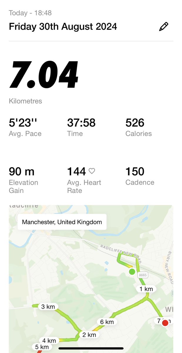 tbwUltraPowers's tweet photo. ππ₯ππππ¬ π₯π¨π‘ 7οΈβ£
lovely sunny evening run β¦ seven kilometres completed !!
#7k #run #running #apple #applewatch #airpods #nike #nikepro #nikerunclub #nikerunning #uniqlo #thisis52 #motivation #motivational https://t.co/BmzY1x52xe