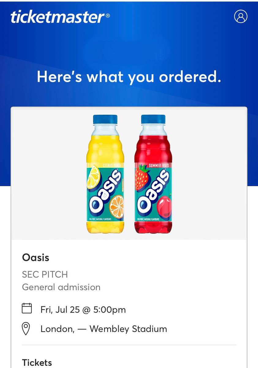 Dan_Townley's tweet image. I'm pretty sure I've been scammed. 

#Oasis25