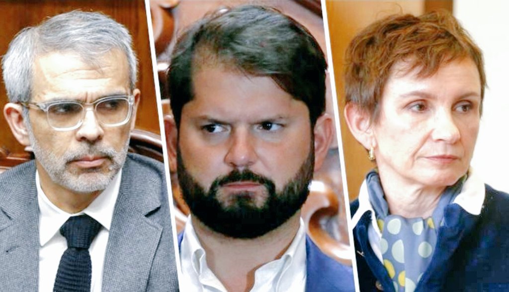 Tor25899035's tweet photo. 🇨🇱 HERMOSILLA DESTAPÓ LA OLLA:

El ministro de Justicia, Luis Cordero, y la titular de Interior, Carolina Tohá, están involucrados en el caso de corrupción de 'audios' de Hermosilla. El cerco al gobierno comunista de Boric se estrecha. https://t.co/kcF1Bh7RaL