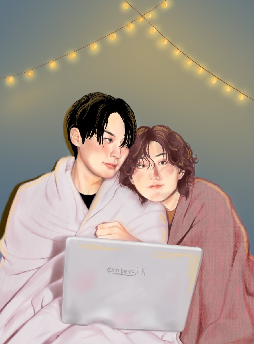 — что может быть уютнее вечерних посиделок с любимкой под пледом? #StrayKids #minsung #Straykidsfanart #skz