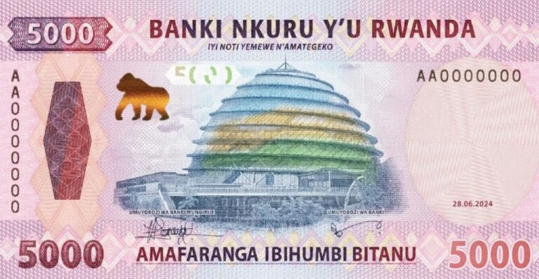 banknotescolle2's tweet photo. New 2000 and 5000 francs from Rwanda🇷🇼 entered circulation https://t.co/htLGFgyQLi