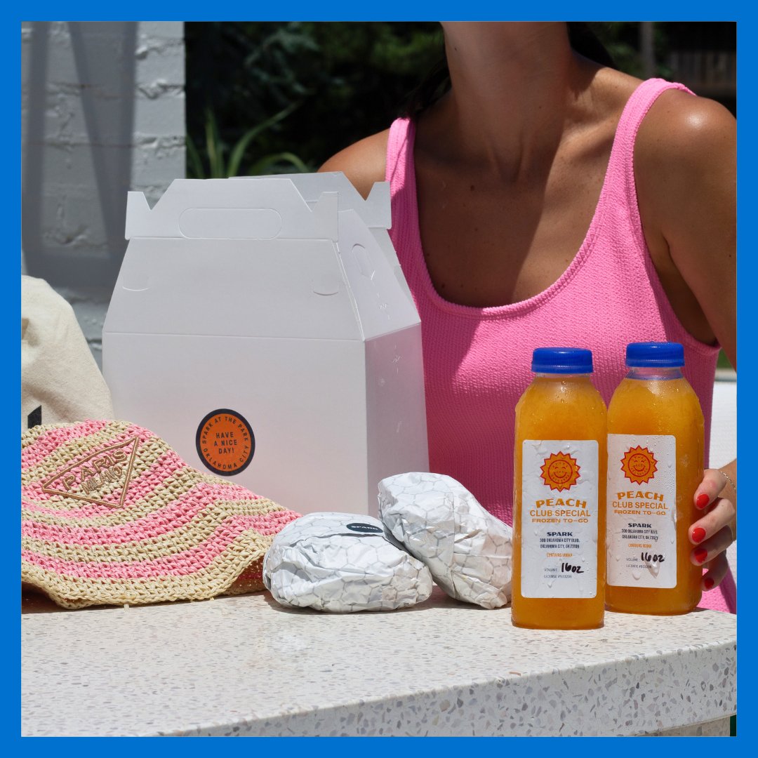 enjoy Labor Day weekend and football watch parties with picnic packs and frozen drinks to go – available to order on eatatspark.com, DoorDash, Uber Eats and Grubhub! 🍔🥂