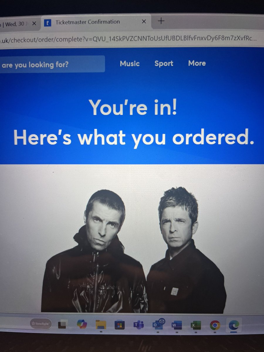 Thank you universe 🙏 #OasisLive25