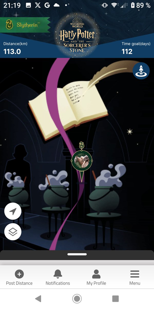 karina_kk24's tweet photo. On my way..
#theconqueror #harrypotter #sorcerersstone #virtualchallenges https://t.co/EWG9BAVj4k