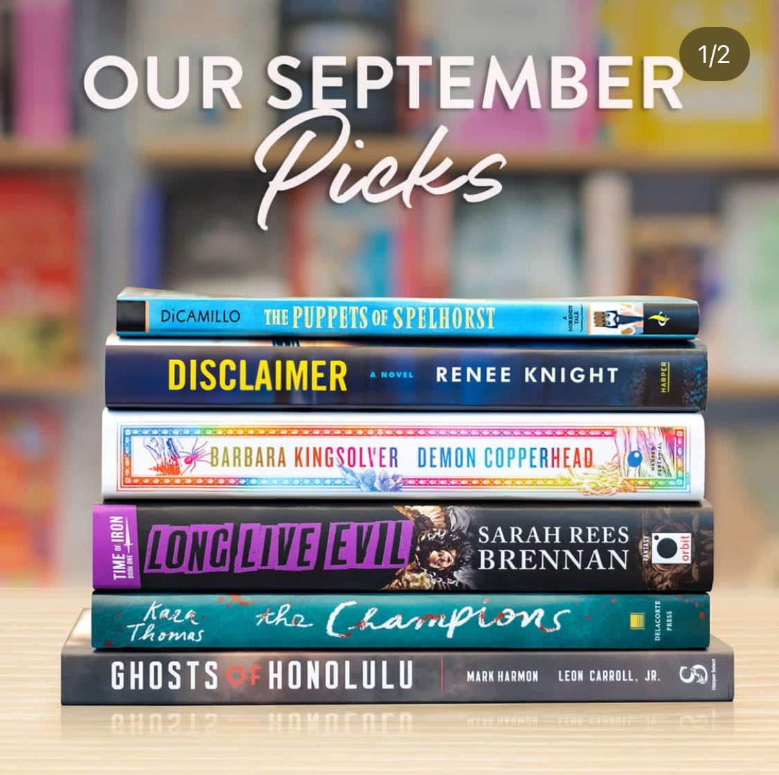 Monthly picks are here for the month of September!