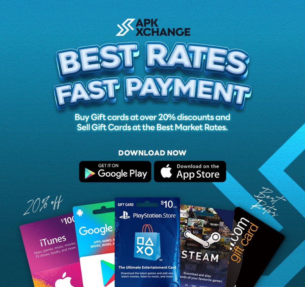 GlowMoist's tweet photo. The @ApkXchangeApp has launched! Enjoy seamless buying and selling of gift cards at unbeatable rates. Download the app now to get started. #ApkXchangeApp https://t.co/THtsMZusH9