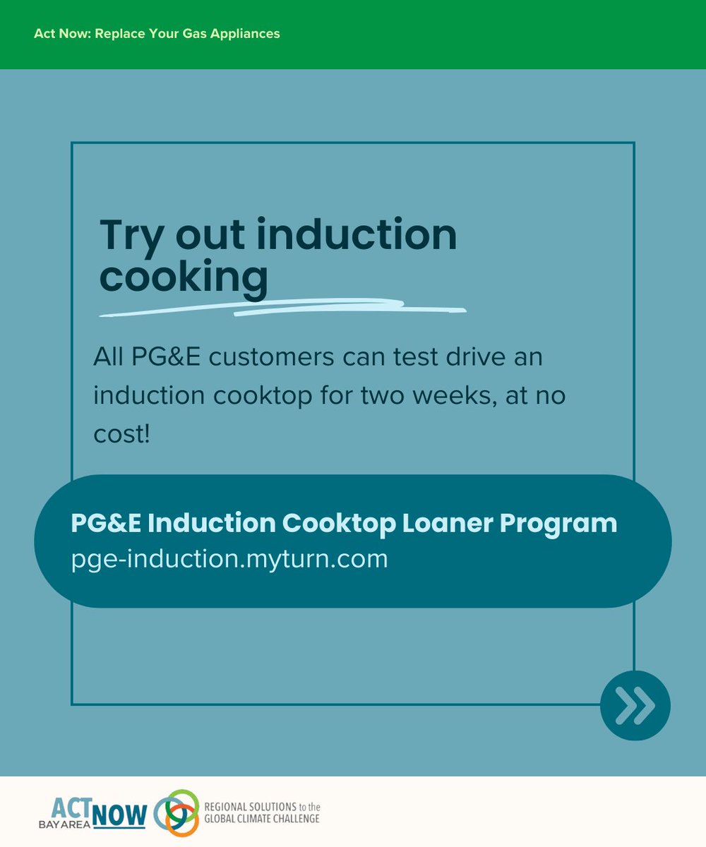 ActNowBayArea's tweet image. Get inspired to make the switch!

Electrifying your gas appliances improves indoor air quality, safety, and energy efficiency. That means you can breathe cleaner air, save money &amp;amp; enjoy peace of mind 😌

Get started: actnowbayarea.org/energy-and-bui…

#electrification #bayarea #switchison