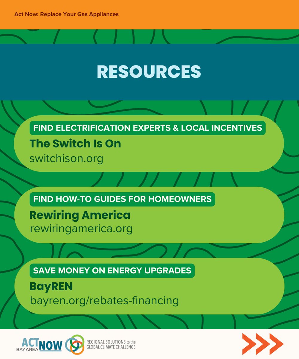 ActNowBayArea's tweet image. Get inspired to make the switch!

Electrifying your gas appliances improves indoor air quality, safety, and energy efficiency. That means you can breathe cleaner air, save money &amp;amp; enjoy peace of mind 😌

Get started: actnowbayarea.org/energy-and-bui…

#electrification #bayarea #switchison