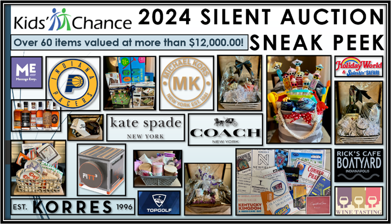 KidsChanceIN's tweet photo. Here's a sneak peek at our Silent Auction items available at our upcoming Golf Tournament. Visit our website for more info: https://t.co/QnzWQYhyw5 https://t.co/YZraGb5XyO