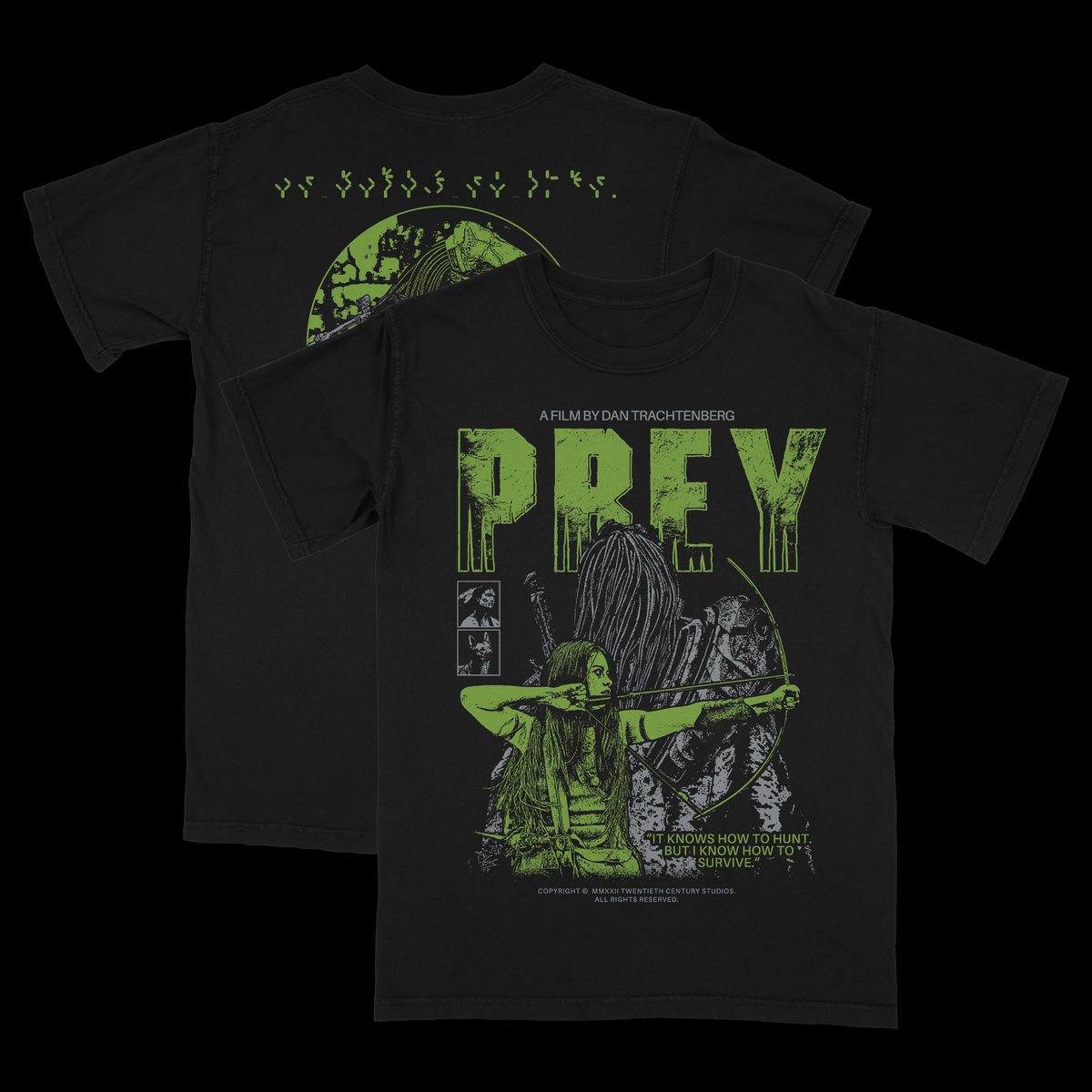 Prey (2022) tee live now for this weekend only! 🏹👽