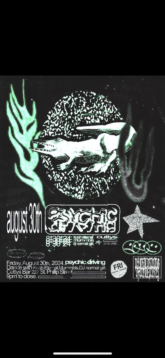 coming to terms with this being my last DJ set in Charleston for tonight’s Psychic Driving party is a bittersweet pill. 843 crew come out early it’s gonna be full tilt 🎰