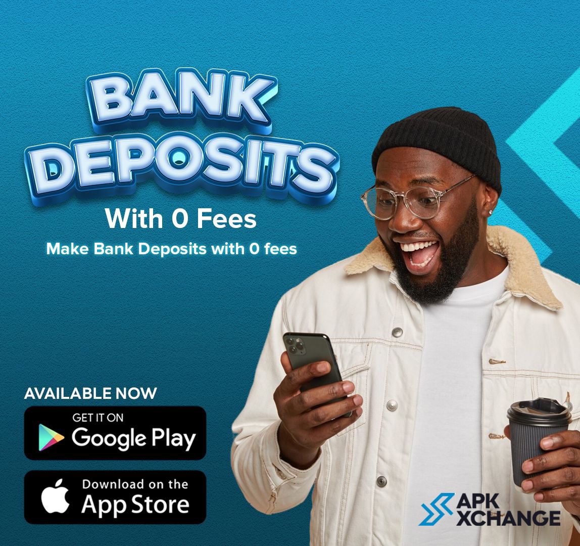 humairehhassan's tweet photo. Bank deposits made much easier with the #ApkXchangeApp.
You can now make deposits to your favorite Banks in Ghana and Nigeria within few mins with your phone.
Download the @ApkXchangeApp to enjoy. https://t.co/cHThWsl5BN