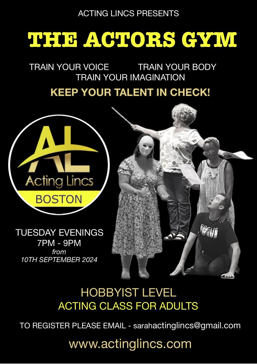 We are taking our classes to Boston making them more accessible to actors in the South of Lincolnshire ❤️