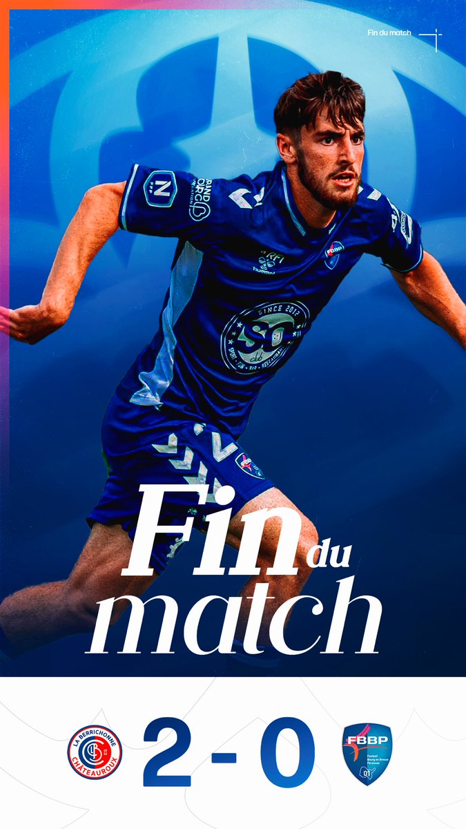 Défaite de nos bleus 2-0 sur la pelouse du stade Gaston Petit de Châteauroux 🔵⚪️