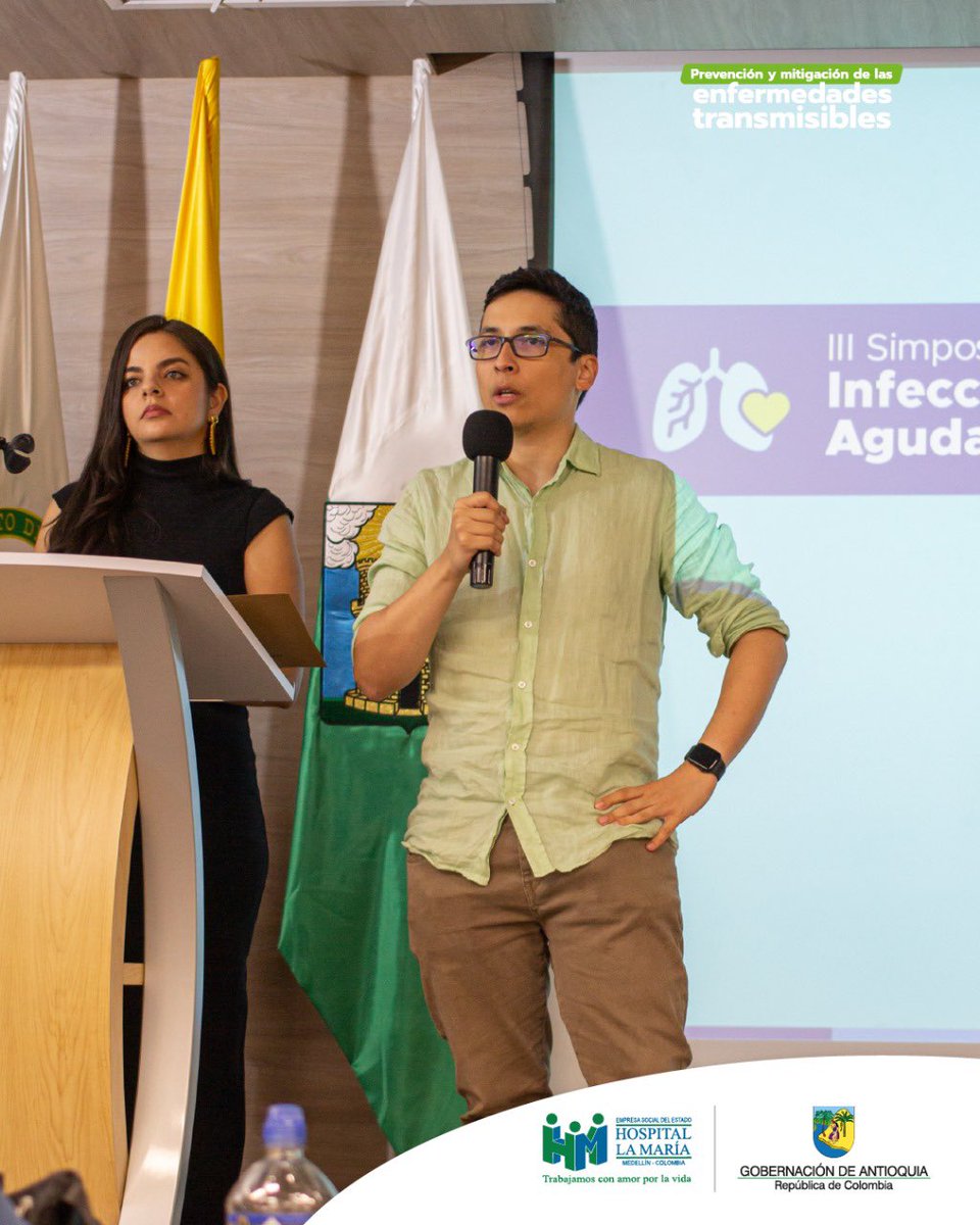 HospitalLaMaria's tweet photo. Así vivimos la jornada de la mañana del III Simposio departamental en Infección Respiratoria Aguda IRA: Compromiso con el cuidado.

1. Epidemiología de la IRA/COVID-19 en Antioquia
Lilian Carolina Cifuentes
2. Vacunación para Infección Respiratoria Aguda
Daniel Montoya https://t.co/Bg39j7bsNp