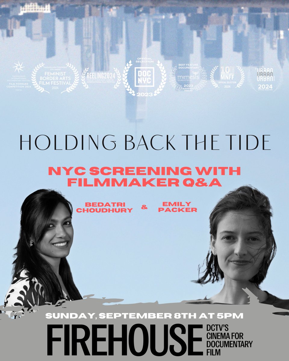 Another Q&amp;A announcement - <a href="/Bedatri/">Bedatri D Choudhury। বেদত্রী</a> will join director Emily Packer ON Sunday Sept 8th at <a href="/DCTVny/">DCTV</a> 
Tickets available now: tinyurl.com/4uxv4ray