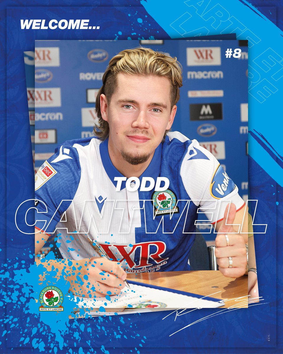 ✍️ We are delighted to unveil Todd Cantwell as our newest recruit.

The gifted midfielder joins on a three-year deal from Rangers for an undisclosed fee.

#Rovers 🔵⚪️