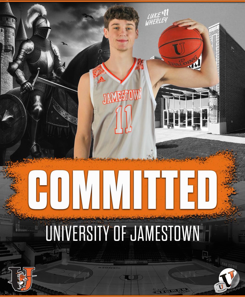 I’m proud to announce my commitment to play Division ll basketball at the University of Jamestown! I want to thank my family and coaches for helping me become the player and person I am today. Go Jimmies! 🟠⚫️