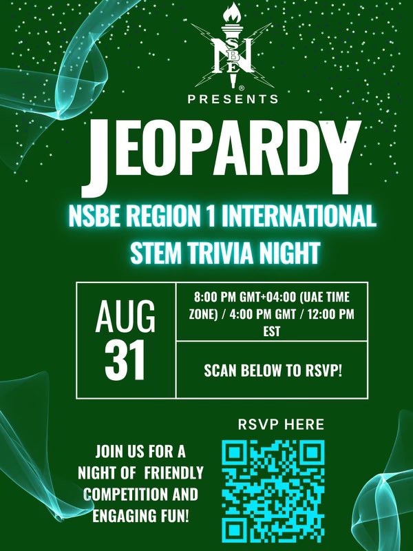 Come all! Please come join us at our International STEM Trivia Night!!