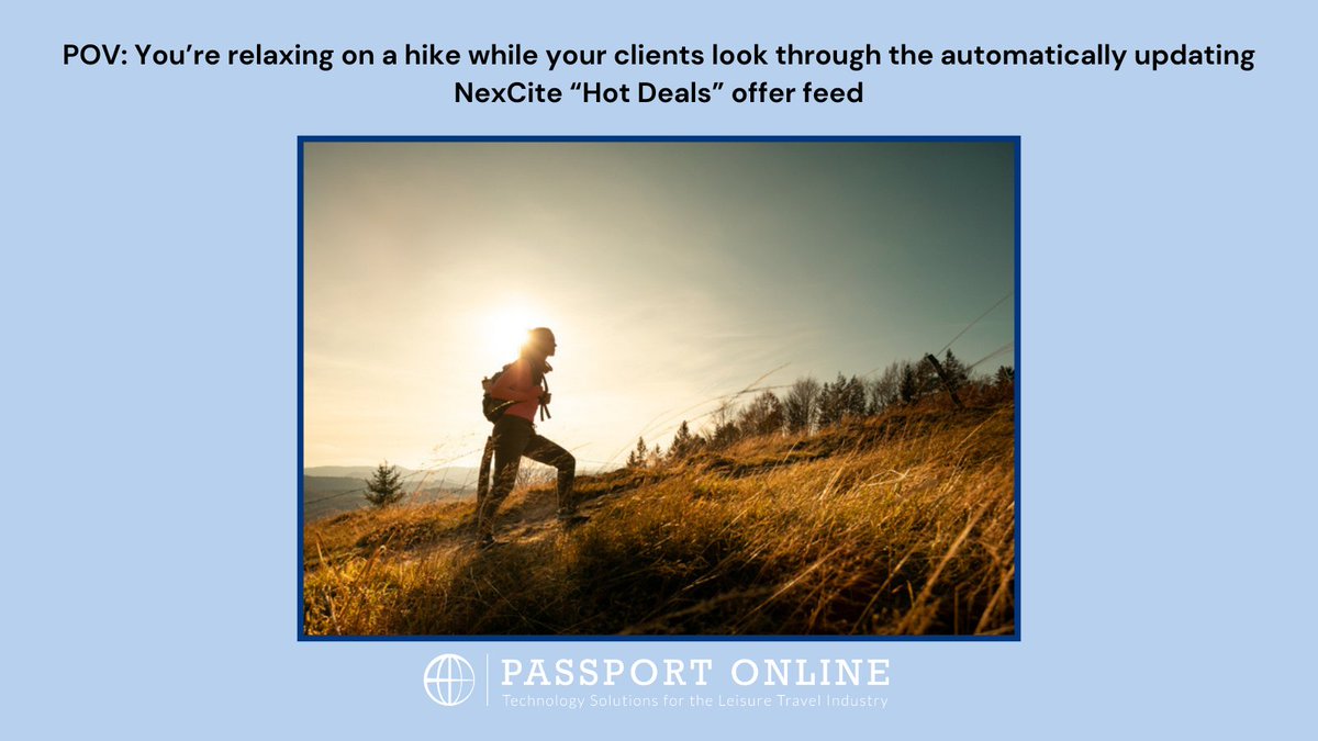 passport_online's tweet image. POV: You&apos;re relaxing and your NexCite is still working for you! 💙

#NexCite #AutomaticUpdates #PPO #PassportOnline #TrustedTravelCompanion #TravelAgent #TravelAdvisor #TravelFun #POV #TravelToday