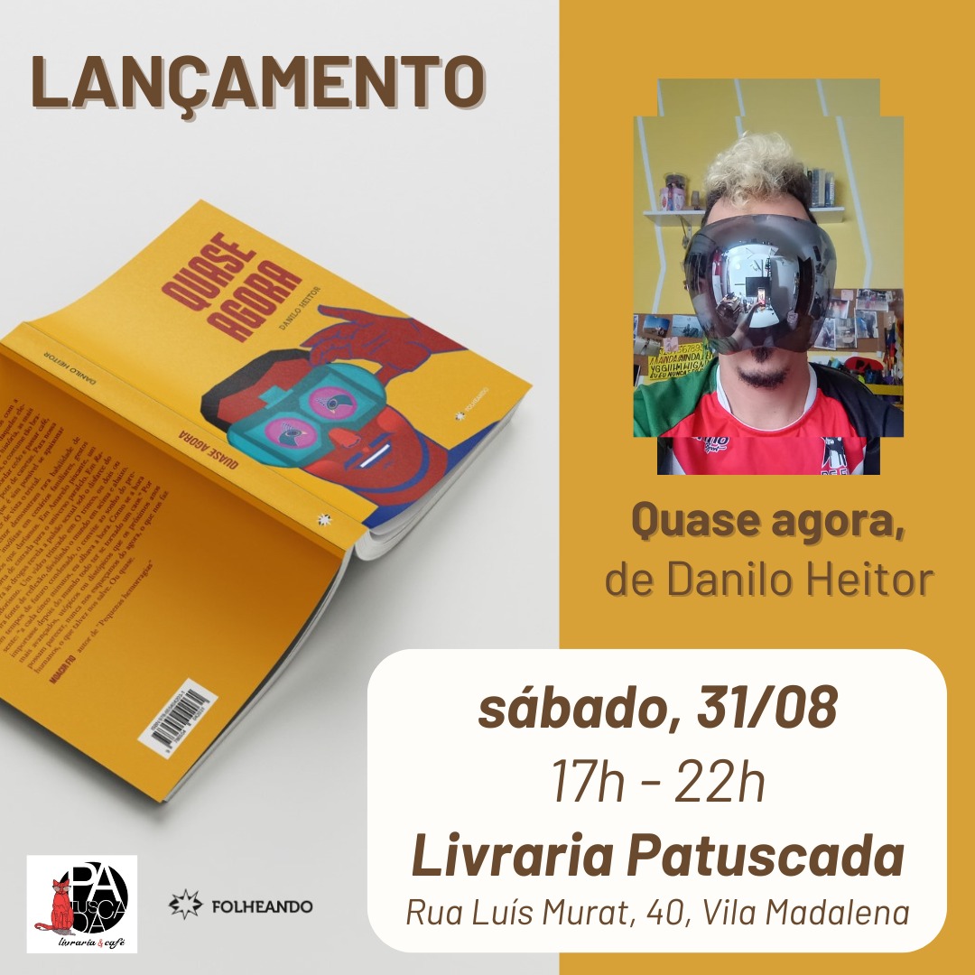 Antes deste site morrer, deixa divulgar mais uma vez o lançamento do meu livro, "Desfiguração". 
Livraria Patuscada
Rua Luis Murat, 40
Vila Madalena
17-22h

<a href="/kadjoman/">Danilo Heitor</a> também estará lá lançando "Quase agora"

SÓ VEM!!
