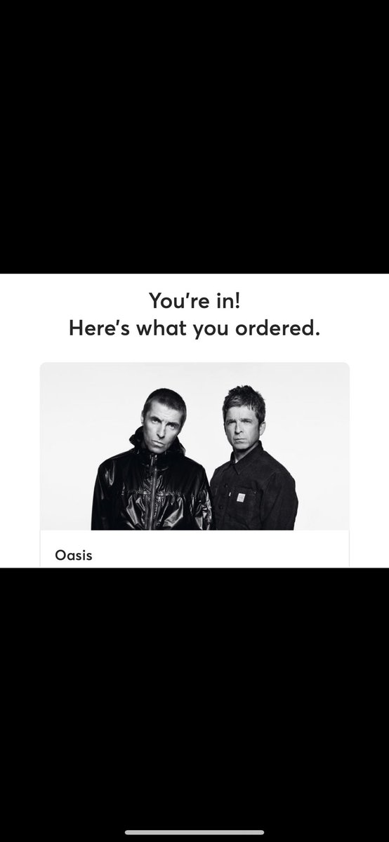 Teri2000Teri's tweet photo. Let’s go!!!!! So excited! @oasis @liamgallagher  @NoelGallagher https://t.co/Gir3l1dO8A