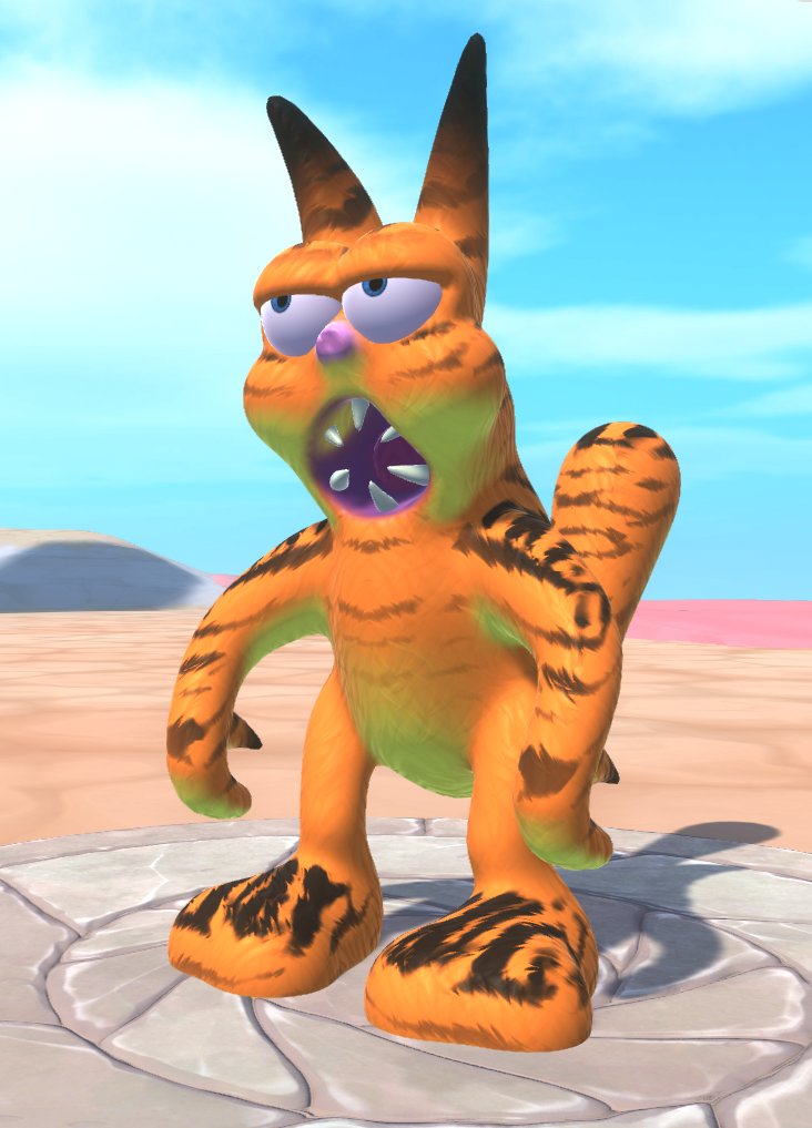 a perfectly normal Garfield