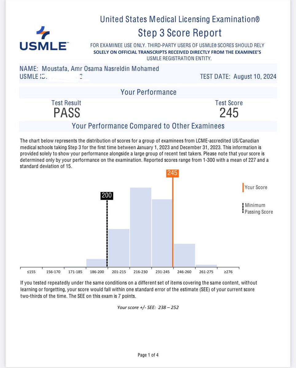 Alhamdulila passed #step3 🙏🏼🎉

With that the #USMLE season comes to an end, Onward to IM residency! 

#Match2025 #MedTwitter