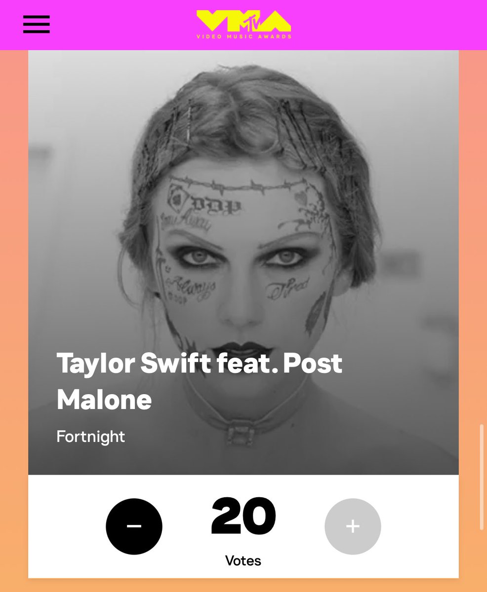 I said you left your typewriter at my appartment, straight from the VMAs voter department 🥰