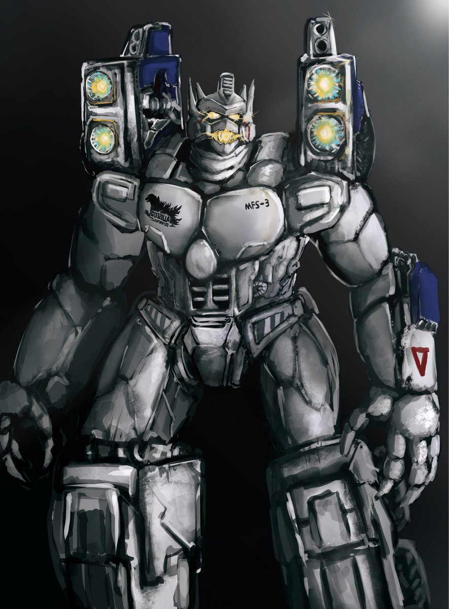 SPIKYArts's tweet image. Godzilla x Transformers MFS-3 Optimus prime