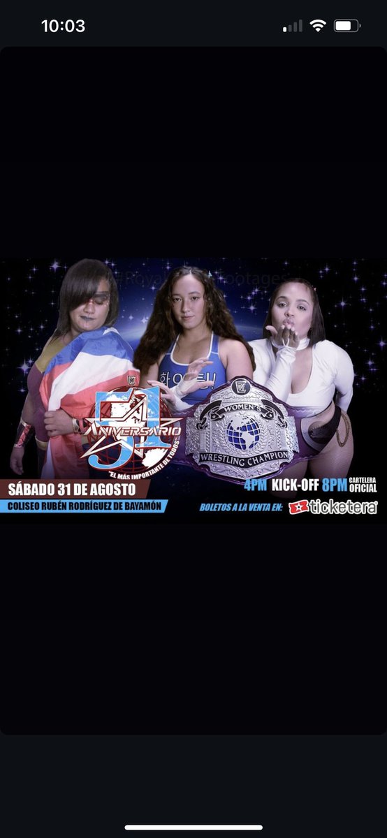 jazzywangyang's tweet image. Mañana🫰🏼🫰🏼 #wwc #worldwrestlingcouncil #PuertoRico