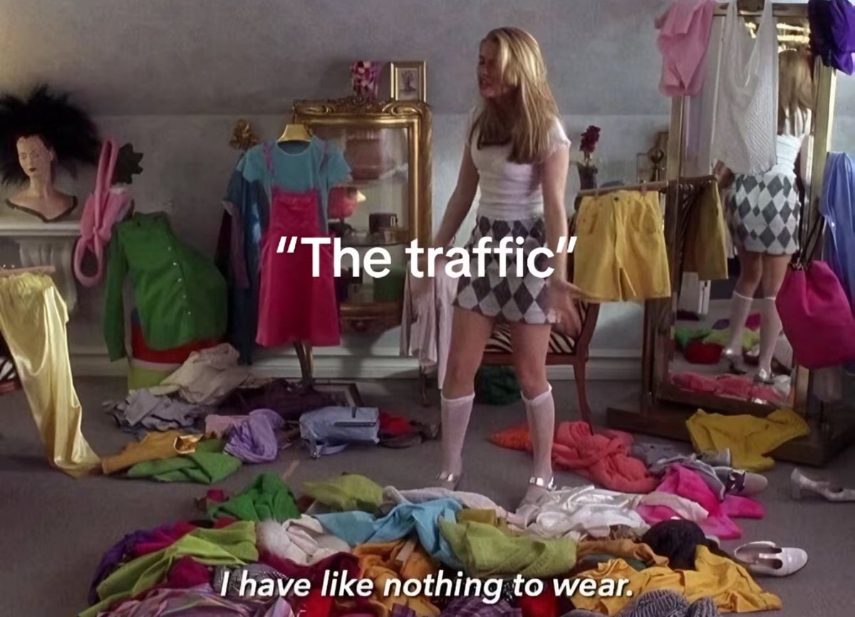 “sorry i’m late the traffic was so bad”