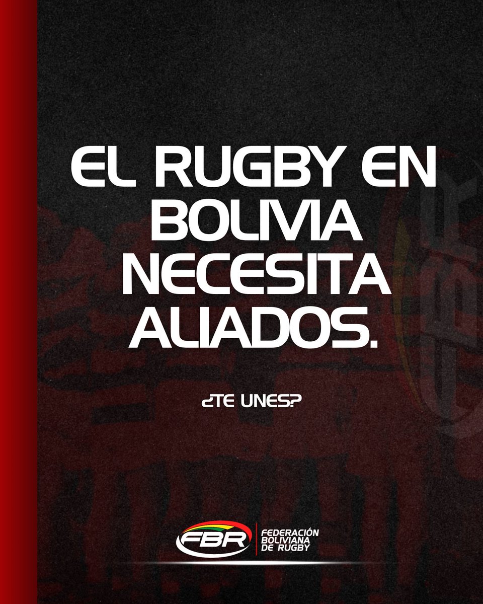 Cada gran jugada necesita un gran respaldo. ¿Te gustaría apoyar al rugby boliviano y hacer historia con nosotros? 🏉 Déjanos tu comentario o envíanos un mensaje directo si te interesa crecer con nosotros! 💪🏻
 #CrecemosJuntos #Sponsors