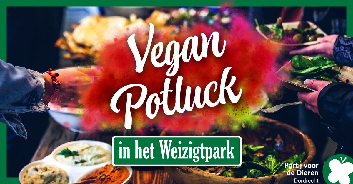 Morgen is het zover, de vegan potluck in het Weizigtpark! ☀️ Neem je favoriete gerecht mee om te delen met anderen. Iedereen is welkom om mee te doen, tot dan! 

📅 Datum: zondag 1 september
⏰ Tijd: 12:00
📍Locatie: Weizigtpark, Dordrecht