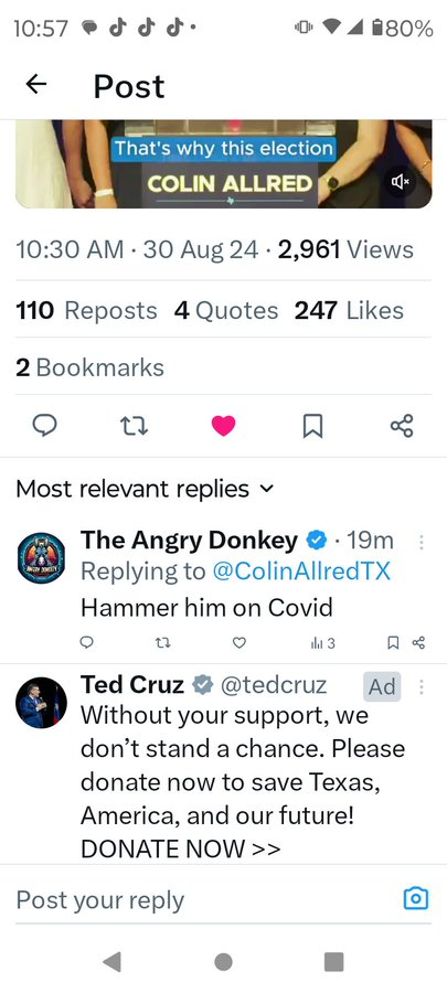 Promo4Purpose's tweet photo. @tedcruz ***FACT CHECK POST*** #GOALgang He knows #Elon is playing dirty politics as usual. Tell your supporters who he is PLACING YOUR ADS ON ALL #COLINALLRED POSTS.
EXHIBIT A: https://t.co/RzDkxKZ3H2