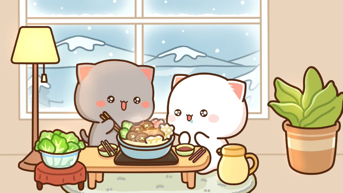 Caspiderr's tweet photo. Tunu is Cooking Noodles 🍜 

#tunugunu #peachgoma #mochicat #cute #couplegoals #cat #love #peachandgoma #kawaii #peachgomalove https://t.co/PEkfguU4GI