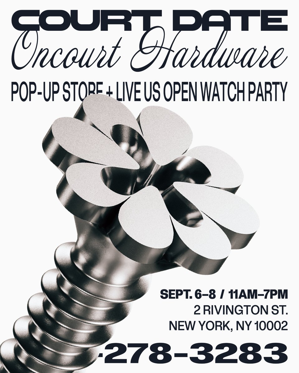 from our friends <a href="/bemycourtdate/">Court Date</a> to yours

🎾 you’re invited 🎾
- shop the collection
- play 🏓
- banter at watch parties
+ more

rsvp &amp; show your 🎟️ at the pop-up store for a chance to win 🎟️s (yes plural) to the <a href="/usopen/">US Open Tennis</a> !! 

rsvp link ⬇️