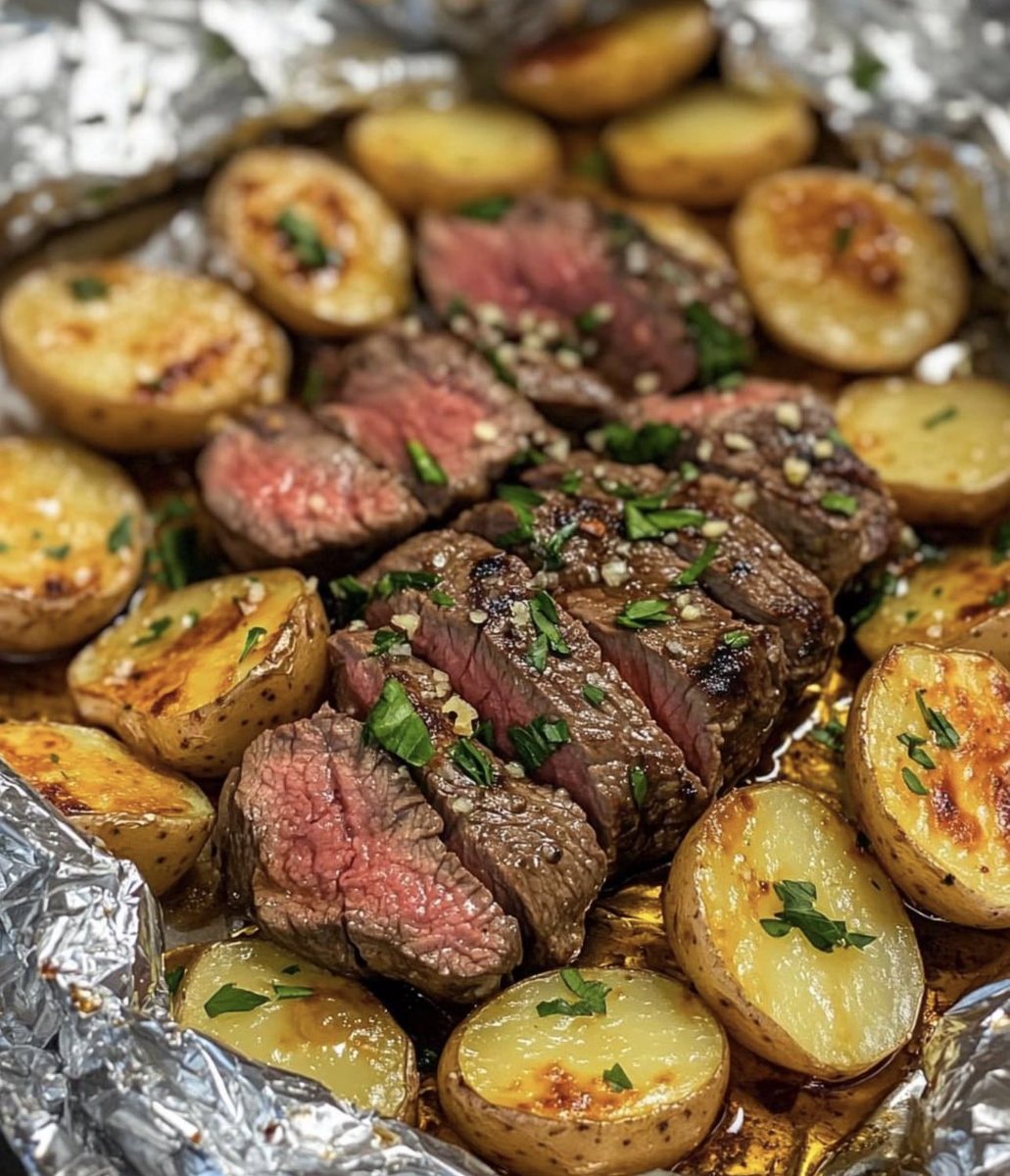 FoodPleaser's tweet image. Steak &amp;amp; Potatoes