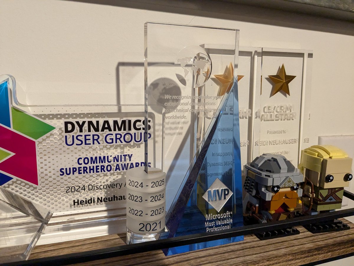 New ring on the MVP award added! And finally put my community awards somewhere. (Plus Lego-las and Gimli)  #mvpbuzz
