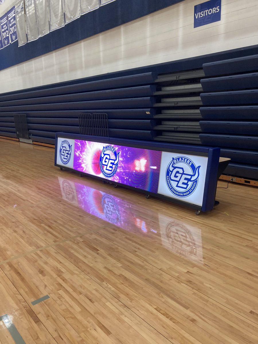 GEHS Boy's Basketball (@geblazersbball) on Twitter photo Upgrade coming to a gym near you! Building Tradition 🏀
Thanks <a href="/GEHSAthletics/">Gardner Edgerton Trailblazer Athletics</a> 🤘 Upgrade coming to a gym near you! Building Tradition 🏀
Thanks <a href="/GEHSAthletics/">Gardner Edgerton Trailblazer Athletics</a> 🤘