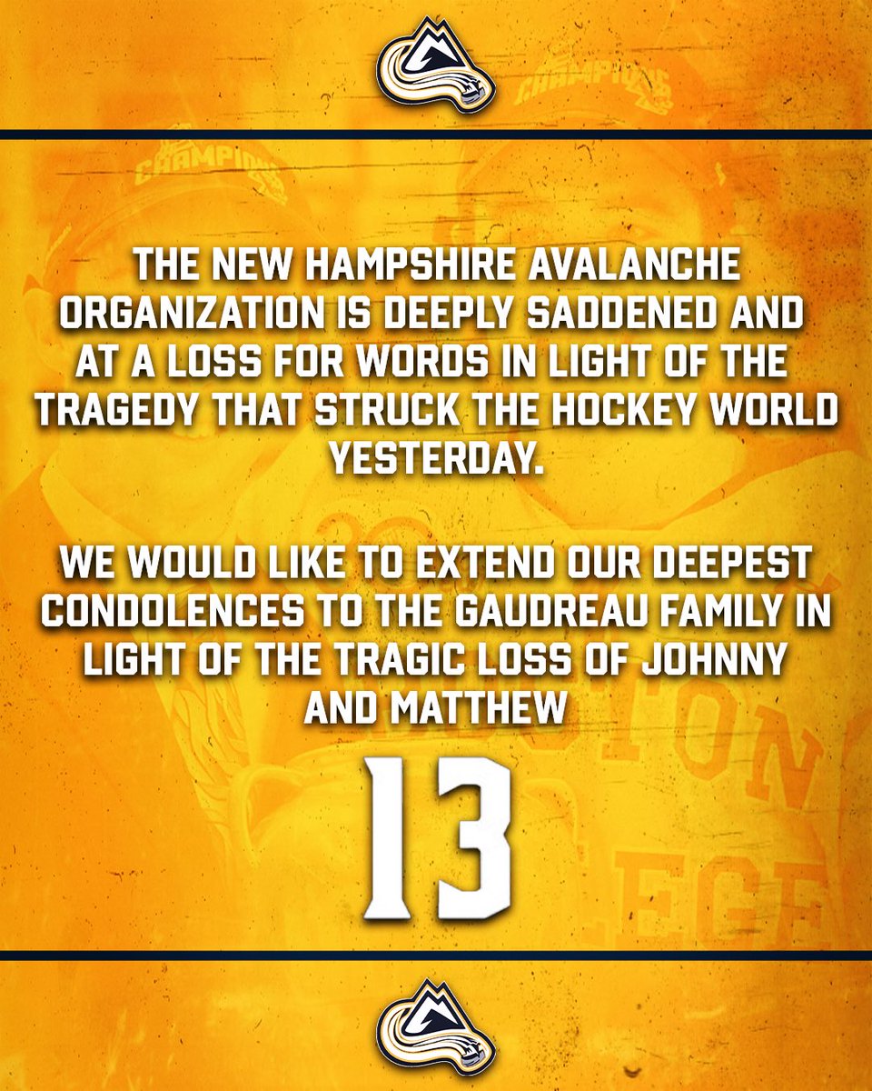 Prayers to the Gaudreau family ❤️